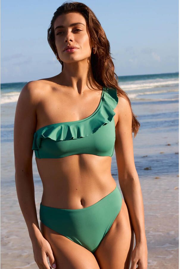 Cyell high leg bikinibroekje Green Oasis groen - Foto 2