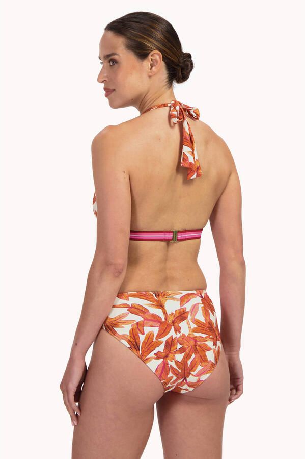 Cyell high waist bikinibroekje wit lichtbruin - Foto 2