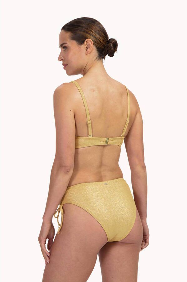 Cyell high waist Golden Hour bikinibroekje met lurex goud - Foto 2