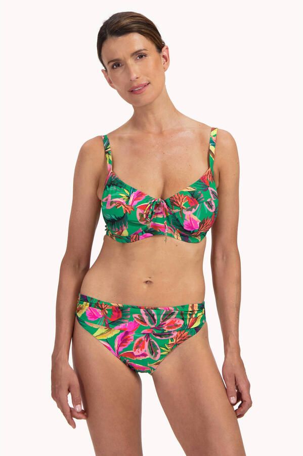 Cyell niet-voorgevormde beugel bikinitop groen multi - Foto 3