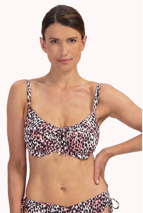 Cyell niet-voorgevormde beugel bikinitop zwart ecru roze - Foto 2