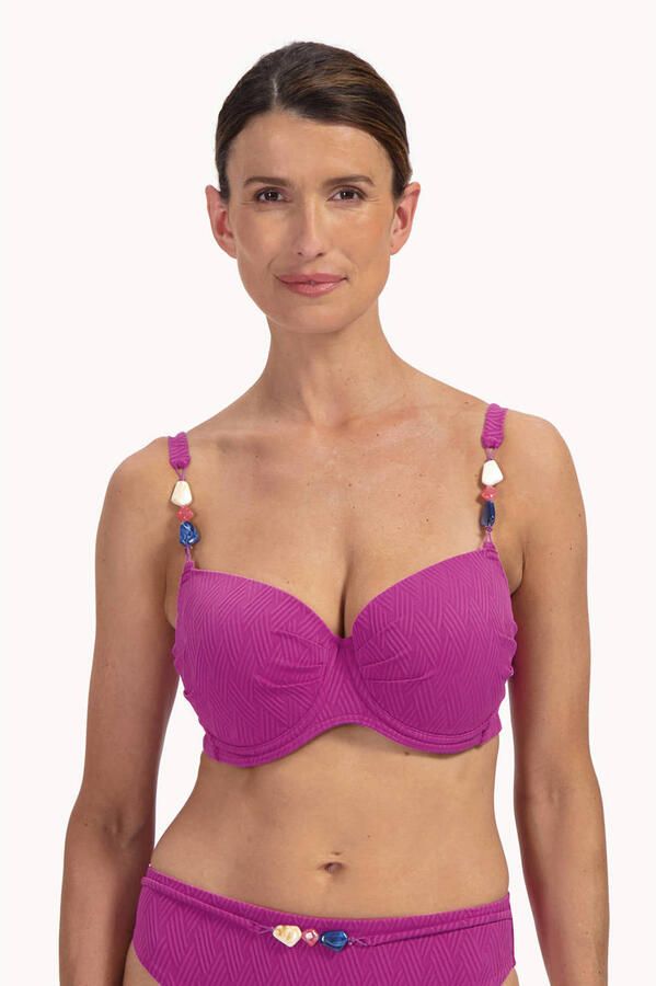 Cyell voorgevormde beugel bikinitop fuchsia - Foto 3