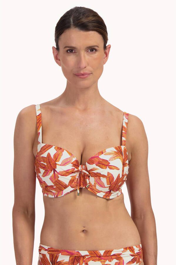 Cyell voorgevormde beugel bikinitop wit lichtbruin