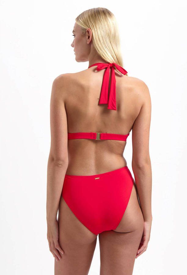 Cyell voorgevormde halter bikinitop rood - Foto 3