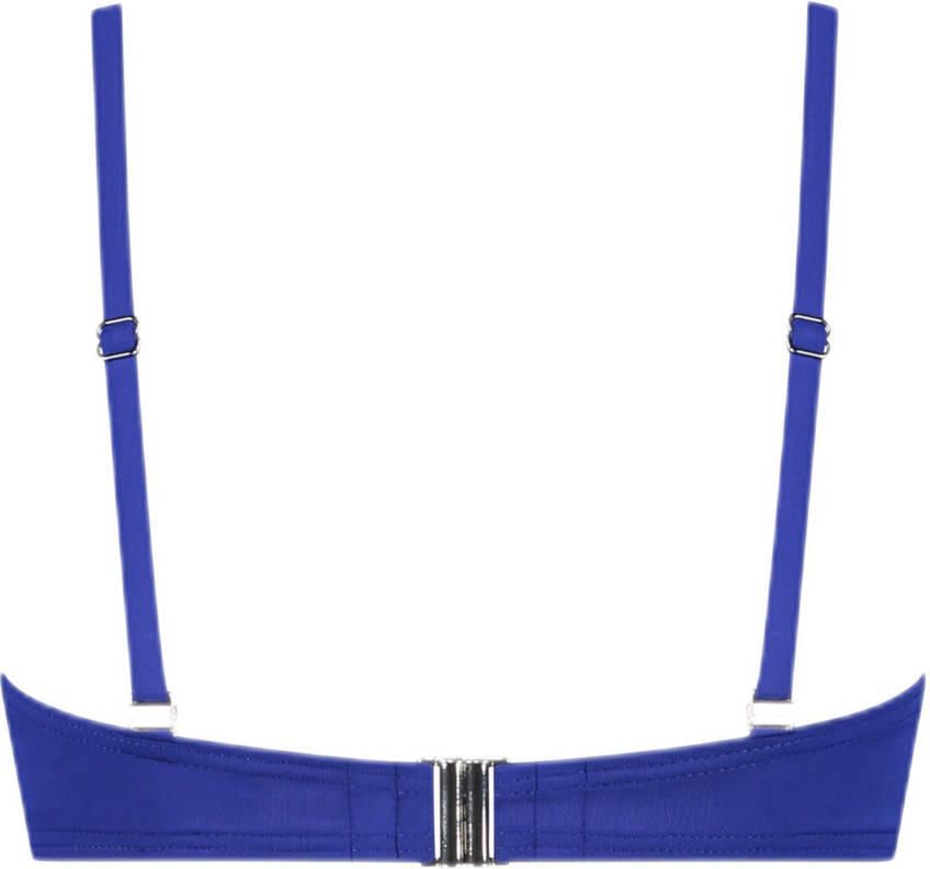 Cyell voorgevormde strapless bandeau bikinitop donkerblauw - Foto 3
