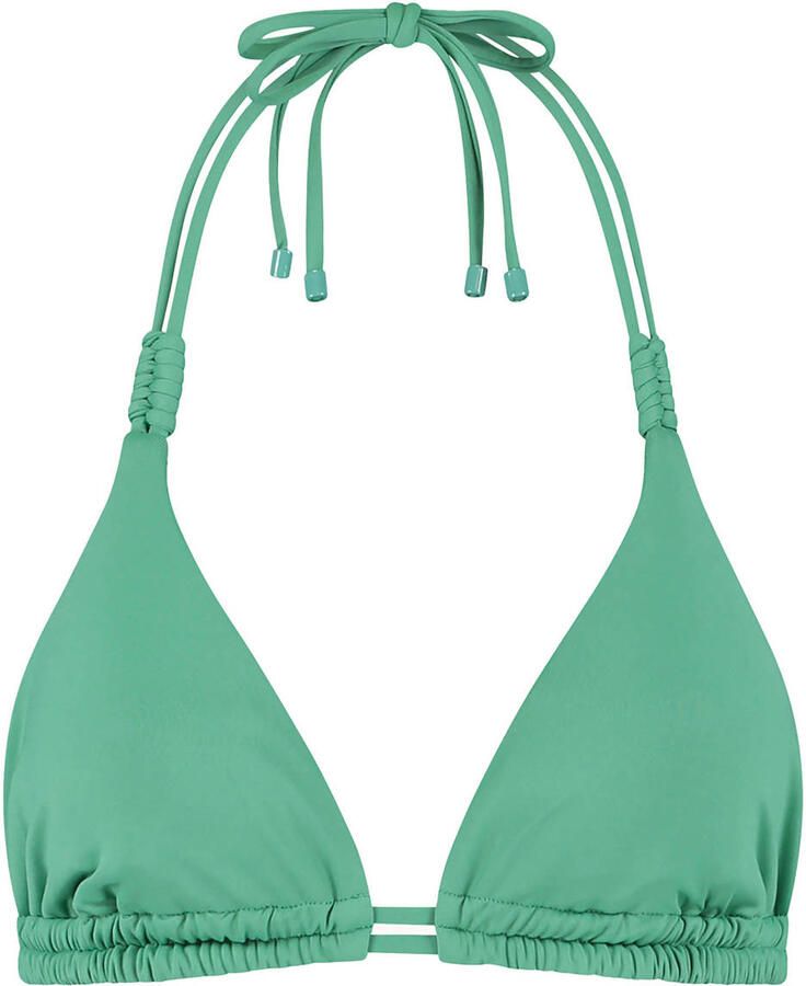 Cyell voorgevormde triangel bikinitop Green Oasis groen
