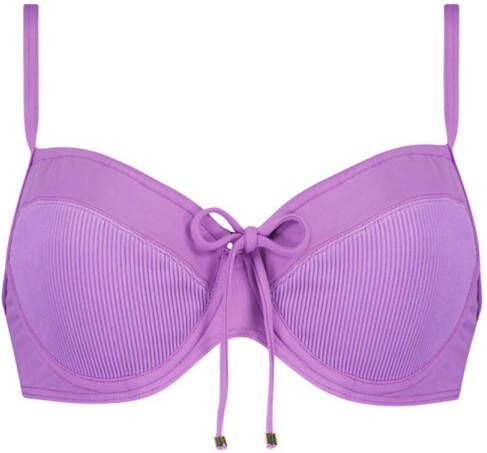 Cyell niet-voorgevormde beugel bikinitop Purple Rain paars