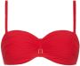Cyell voorgevormde strapless bandeau bikinitop Scarlett rood - Thumbnail 1