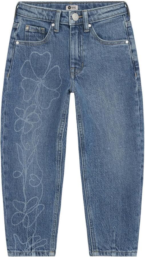 DAILY7 Meisjes Jeans Denim Barrel Fit Print Blauw - Foto 2