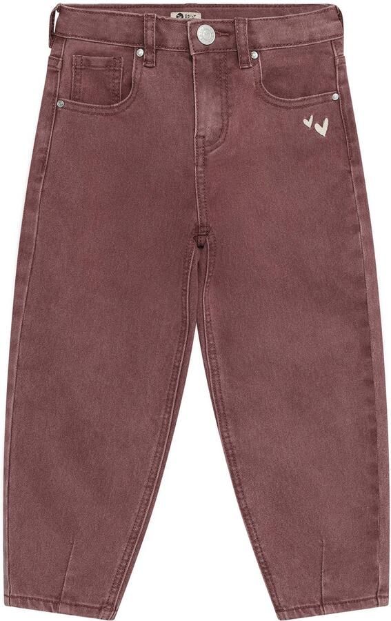 DAILY7 Meisjes Jeans Barrel Fit Washed Bordeaux - Foto 3
