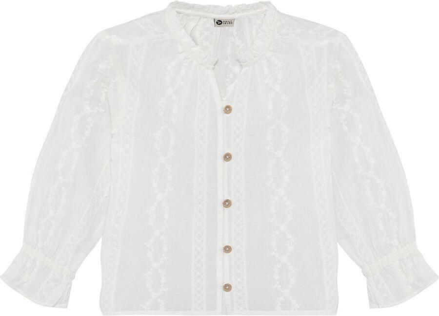 DAILY7 Meisjes Blouses Shirt Longsleeve Fancy Gebroken Wit - Foto 3