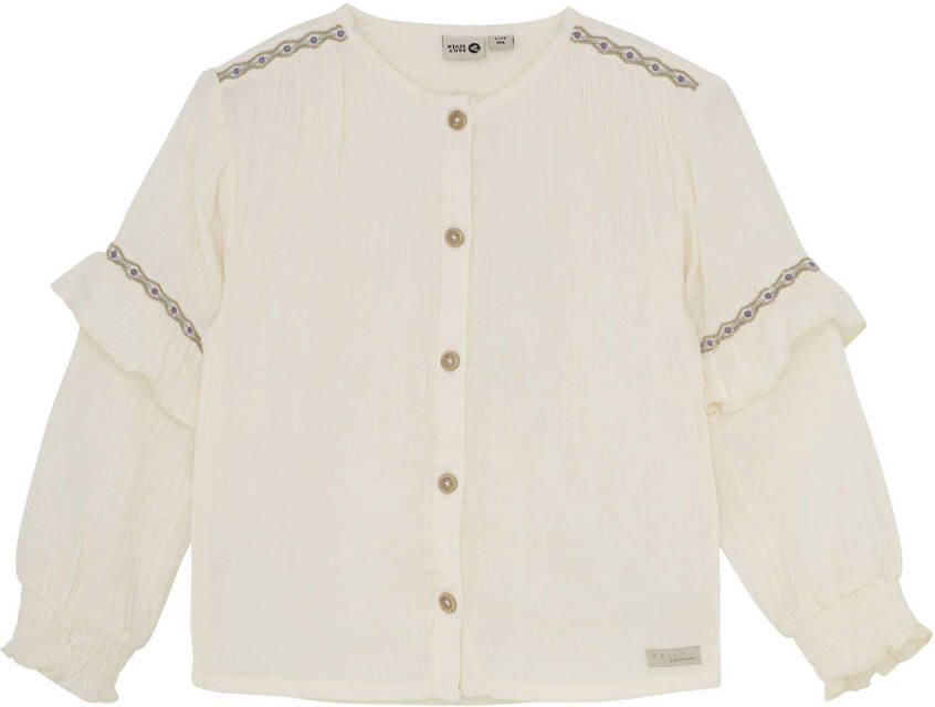 DAILY7 Meisjes Blouses Longsleeve Ruffle Ecru - Foto 4