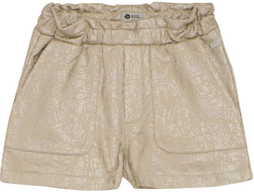 DAILY7 Meisjes Broeken Fancy Paperbag Short Goud - Foto 4