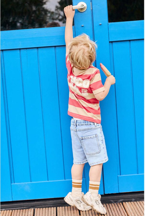 Daily7 denim baggy regular waist short light blue denim - Foto 5
