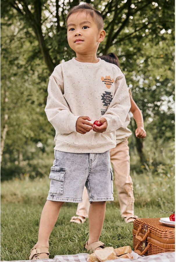 DAILY7 Jongens Broeken Denim Cargo Shorts Grijs - Foto 6