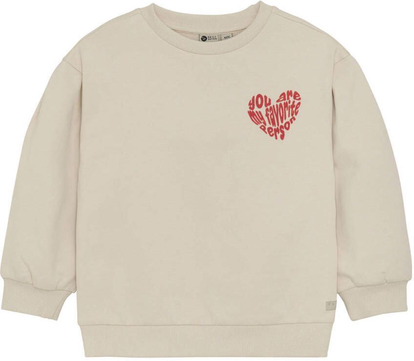 DAILY7 Meisjes Truien & Vesten Sweater Brushed Backprint Creme - Foto 6
