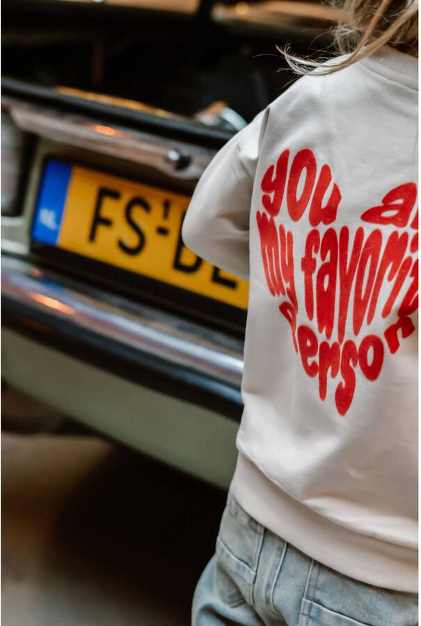 DAILY7 Meisjes Truien & Vesten Sweater Brushed Backprint Creme - Foto 5