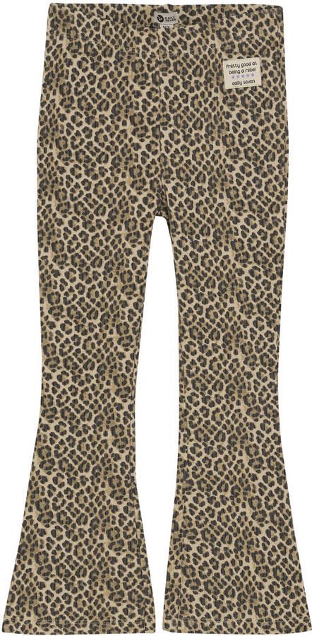 DAILY7 Meisjes Broeken Animal Flared Pants Bruin - Foto 5