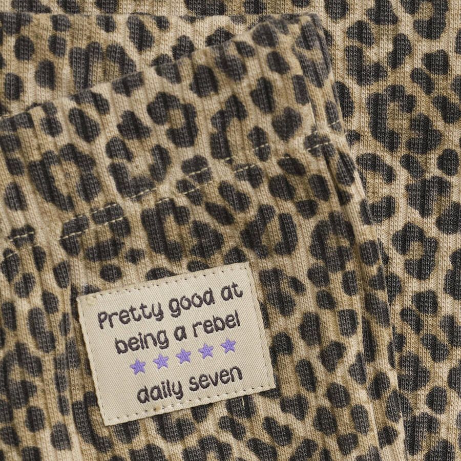 DAILY7 Meisjes Broeken Animal Flared Pants Bruin - Foto 3