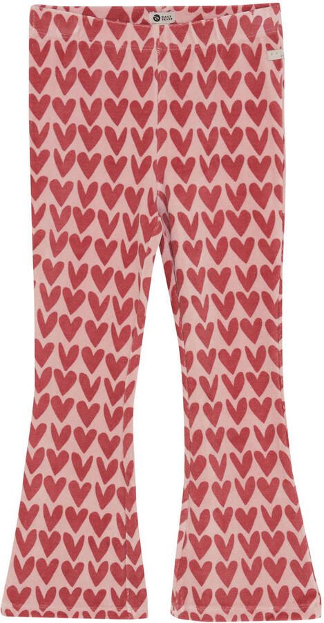 DAILY7 Meisjes Broeken Flared Heart Pants Roze - Foto 4