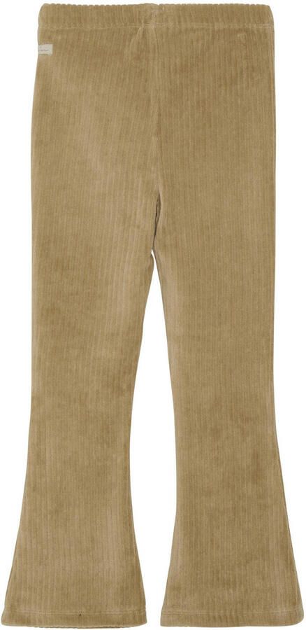 DAILY7 Meisjes Broeken Flared Velvet Pants Camel - Foto 4