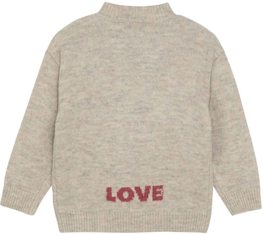 DAILY7 Meisjes Truien & Vesten Knitted Sweater Flower Beige - Foto 4