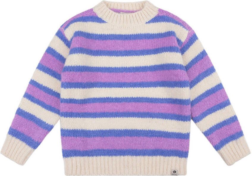 DAILY7 Meisjes Truien & Vesten Knitted Sweat Fancy Stripe Zand - Foto 2