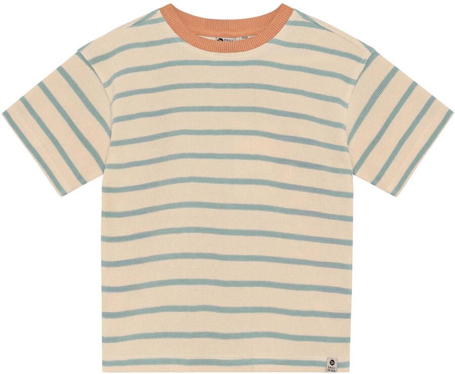 DAILY7 Jongens Polo's & T-shirts Oversized T-shirt Stripe Creme - Foto 3