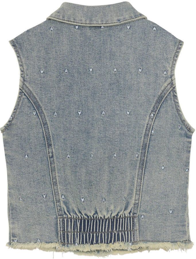 DAILY7 Meisjes Blazers Denim Gilet Allover Print Blauw - Foto 5
