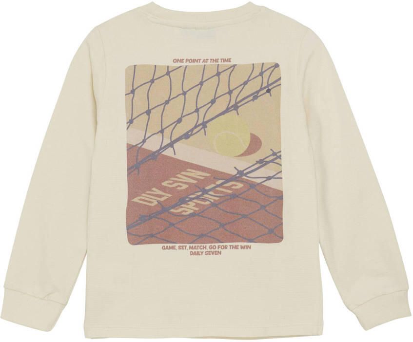 DAILY7 Jongens Polo's & T-shirts Longsleeve Artwork Ecru - Foto 4