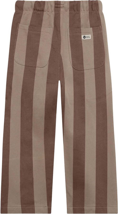 Daily7 loose fit gestreepte sweatpants bruin