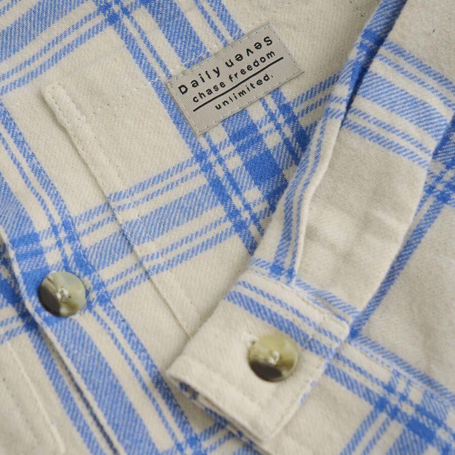 DAILY7 Jongens Overhemden Shirt Check Print Ecru - Foto 4