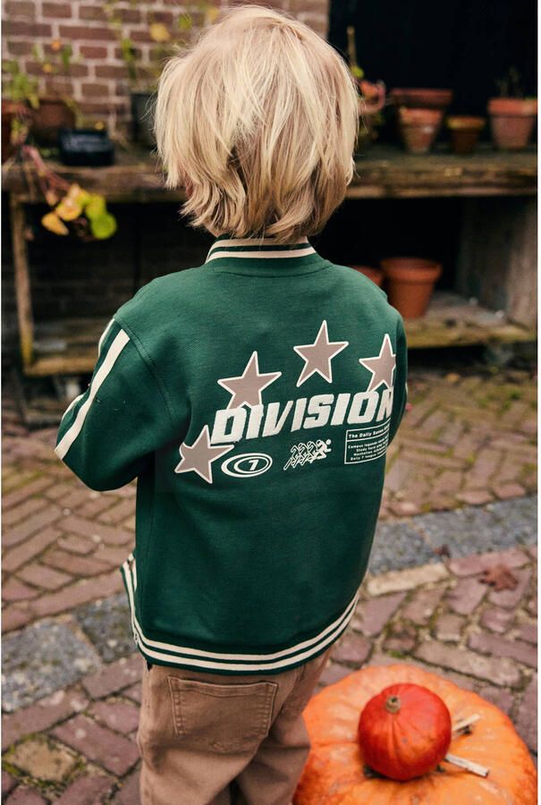 DAILY7 Jongens Jassen Oversized Bomberjacket Donkergroen - Foto 3