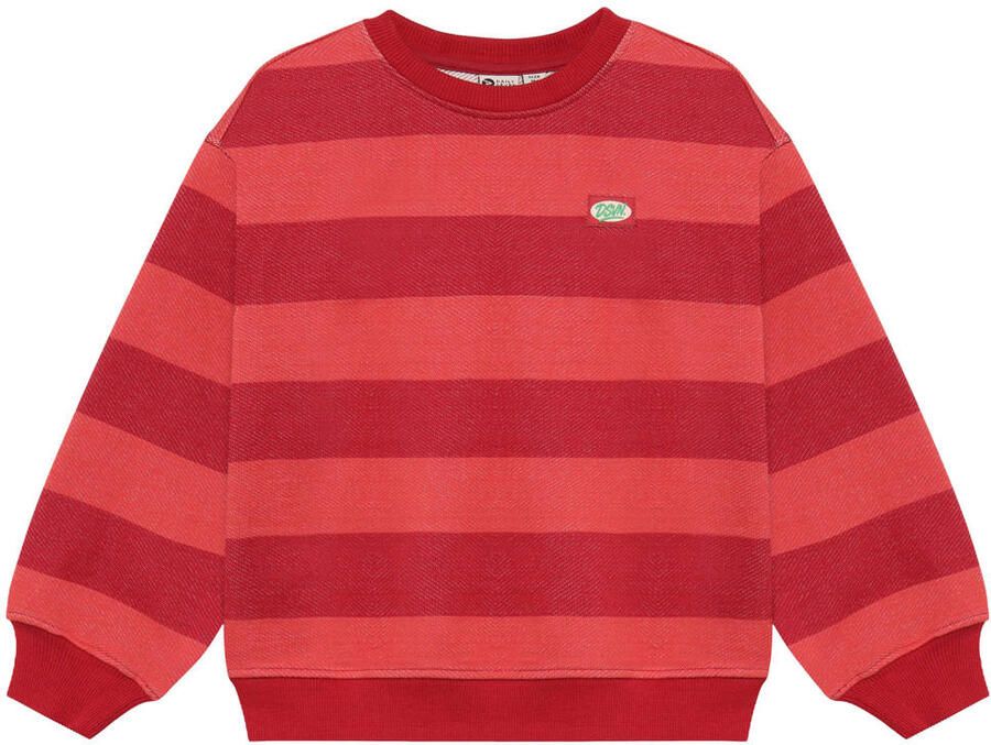 DAILY7 Jongens Truien & Vesten Oversized Sweater Big Stripe Rood - Foto 2