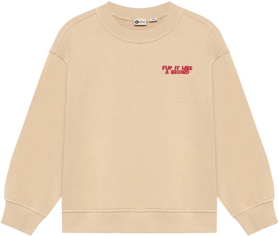 DAILY7 Jongens Truien & Vesten Oversized Sweater Backprint Beige - Foto 3