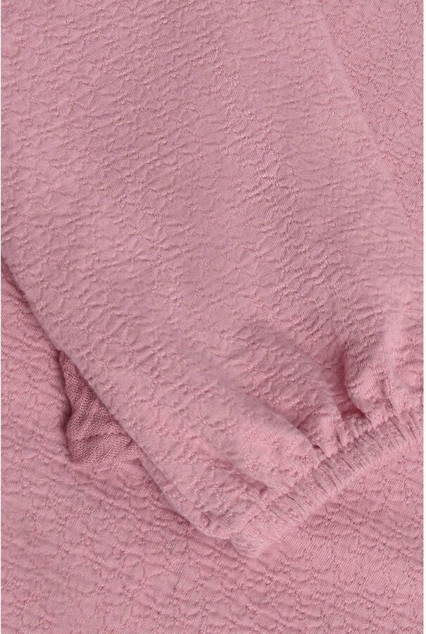 Daily7 rechtvallende longsleeve met ruches oudroze - Foto 2