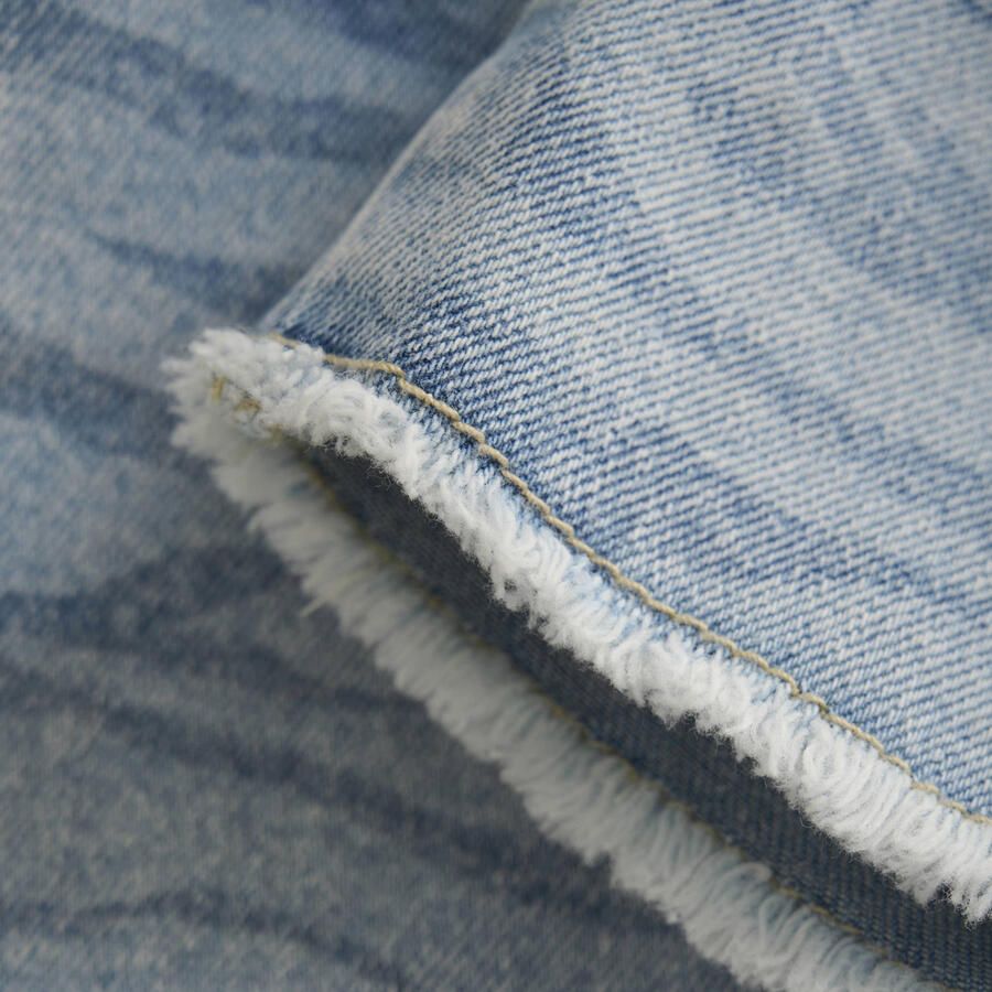 DAILY7 Meisjes Jeans Denim Short Printed Lichtblauw - Foto 4