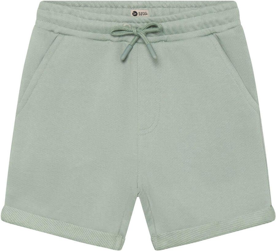 Daily7 regular waist sweatshort lichtgroen met textuur - Foto 3