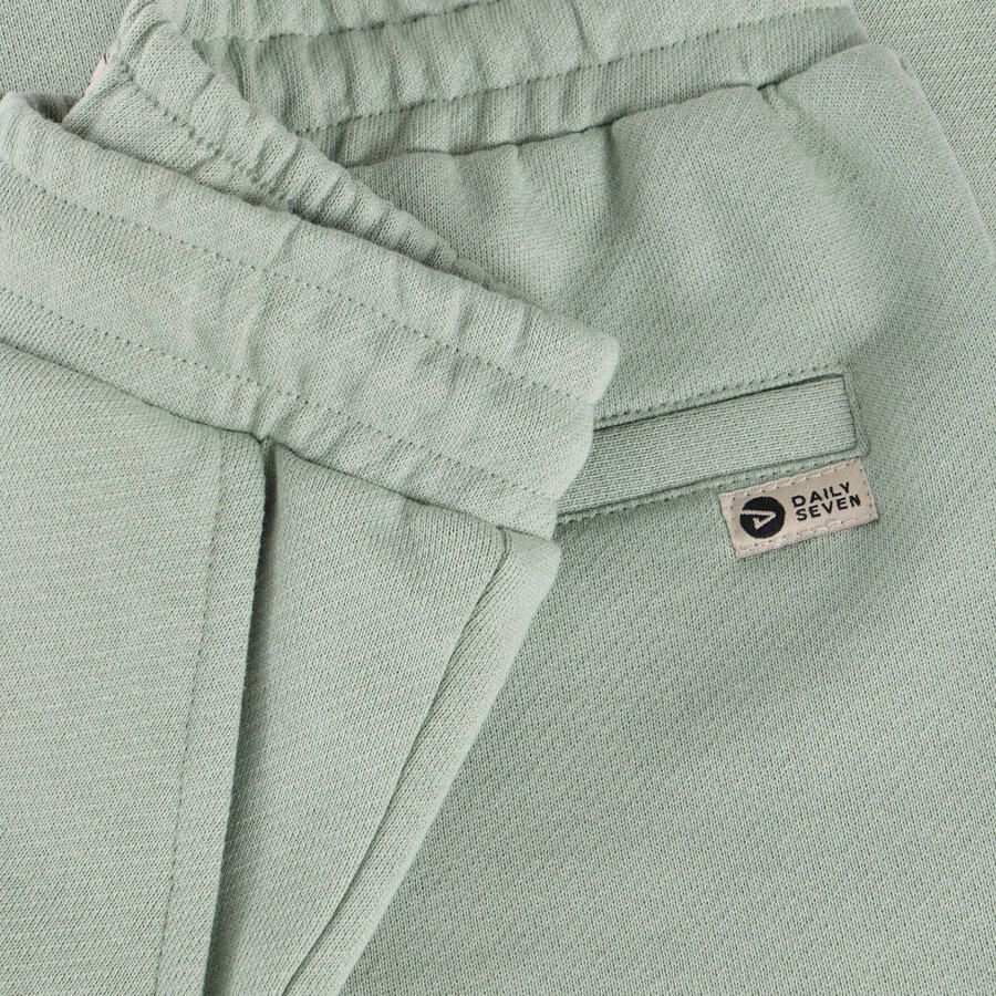 Daily7 regular waist sweatshort lichtgroen met textuur - Foto 4