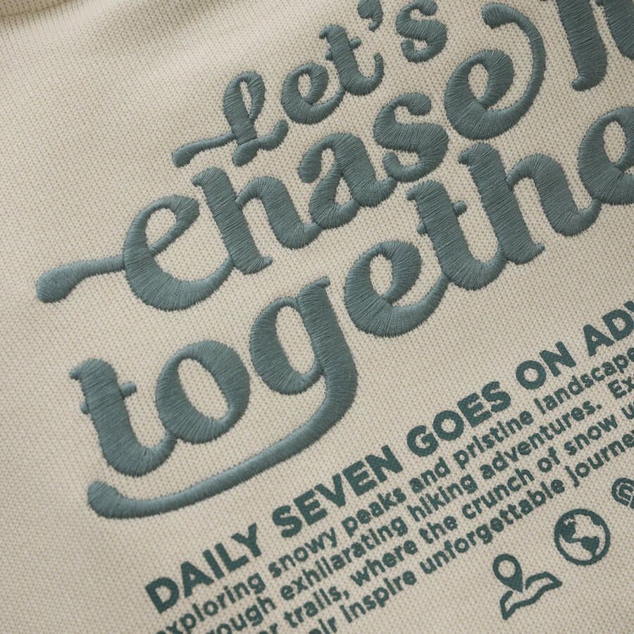 DAILY7 Jongens Truien & Vesten Oversized Sweater Backprint Ecru - Foto 4