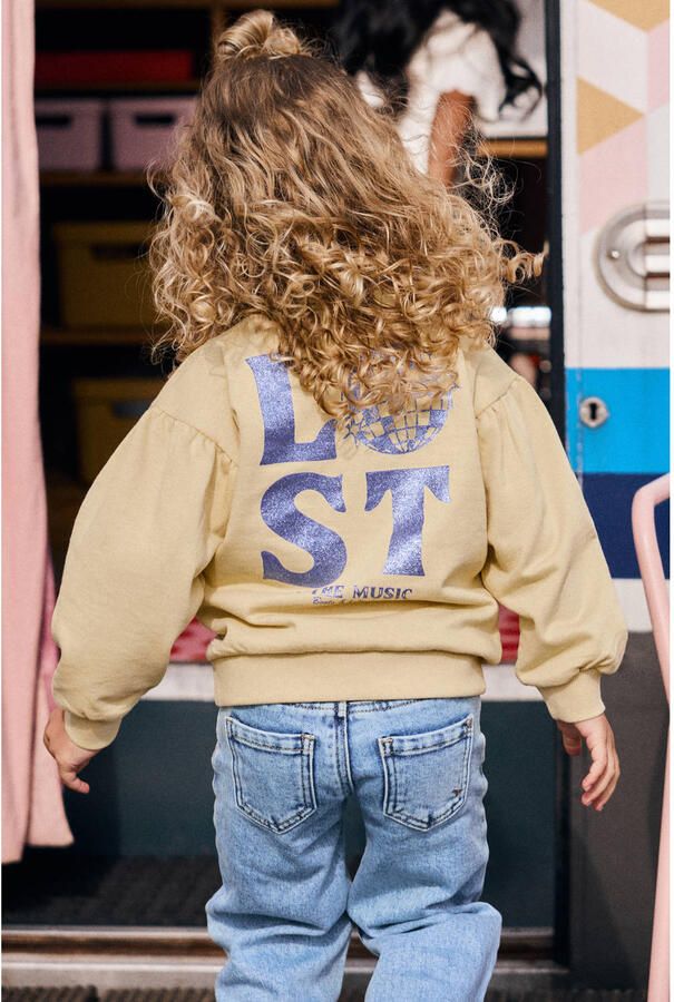 DAILY7 Meisjes Tops & T-shirts Sweater Print Geel - Foto 5