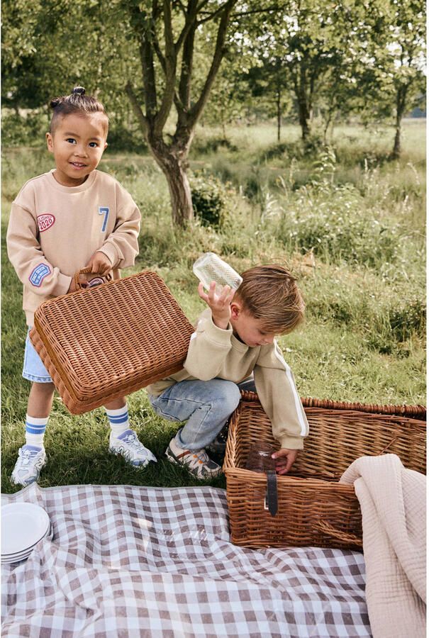 DAILY7 Jongens Truien & Vesten Oversized Sweater Badges Camel - Foto 4