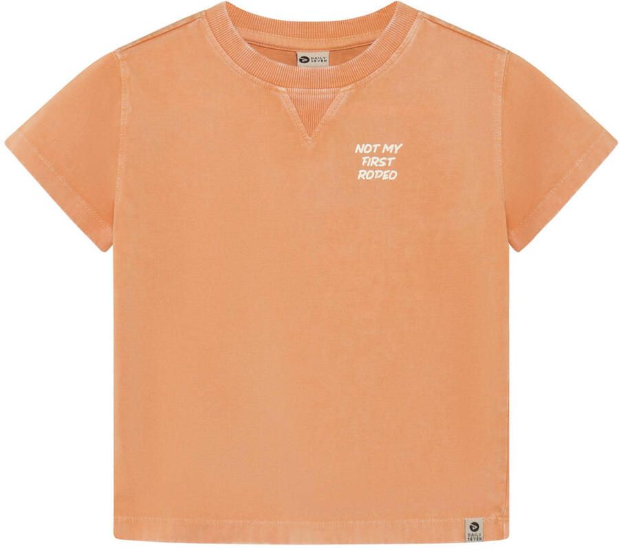 DAILY7 Jongens Polo's & T-shirts T-shirt Backprint Oranje - Foto 4