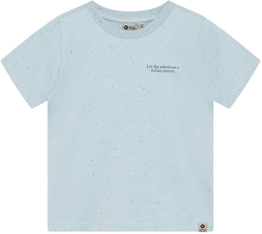 DAILY7 Jongens Polo's & T-shirts T-shirt Nappy Backprint Lichtblauw - Foto 3