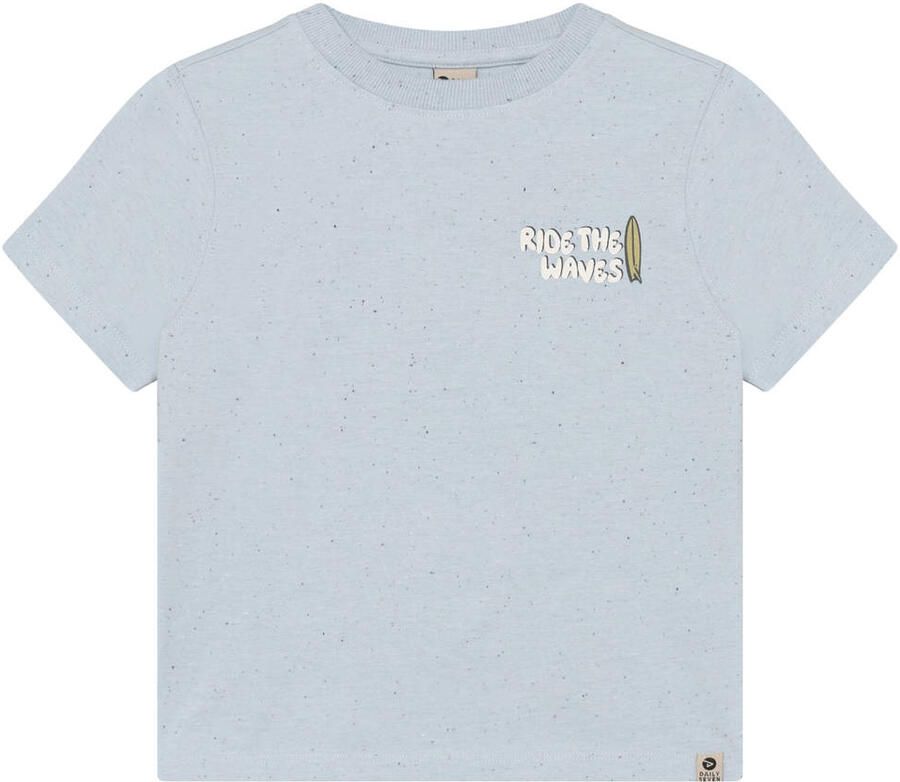 DAILY7 Jongens Polo's & T-shirts T-shirt Backprint Lichtblauw - Foto 3