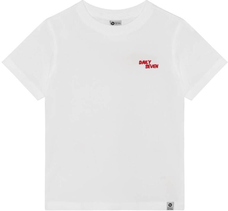 DAILY7 Jongens Polo's & T-shirts Oversied T-shirt Backprint Ecru - Foto 4