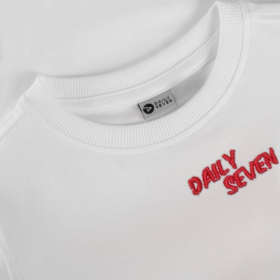 DAILY7 Jongens Polo's & T-shirts Oversied T-shirt Backprint Ecru - Foto 5