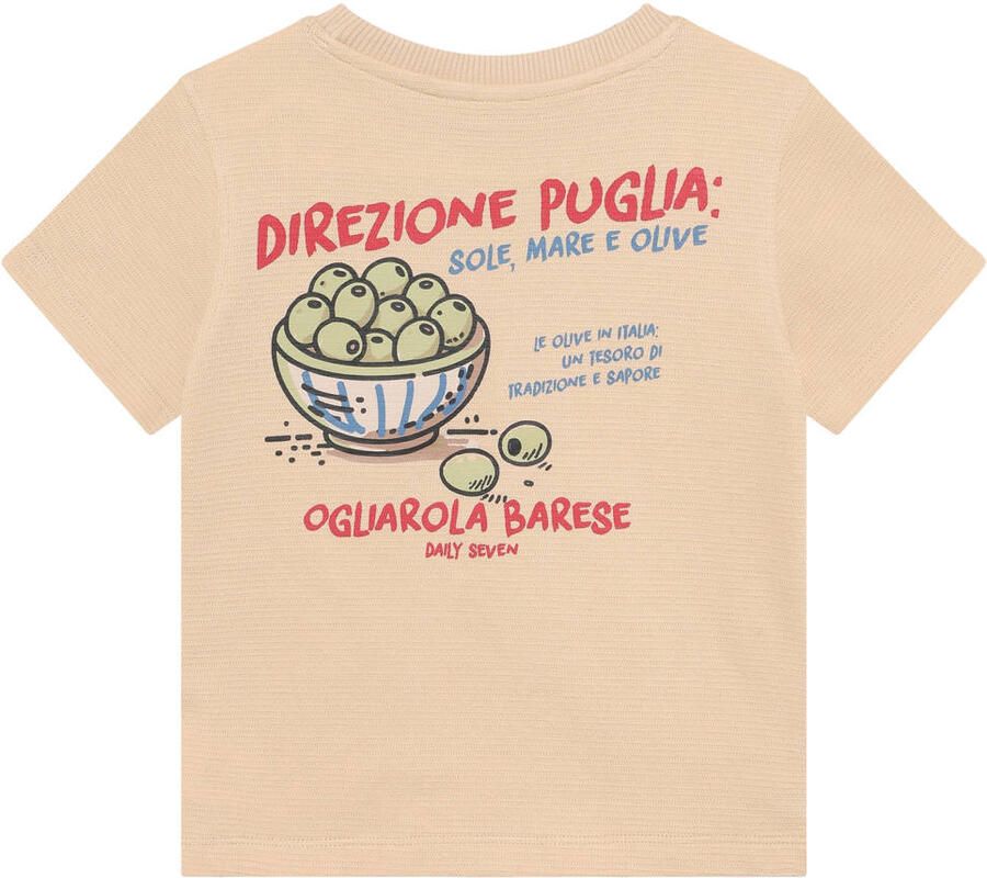 DAILY7 Jongens Polo's & T-shirts T-shirt Backprint Beige - Foto 6