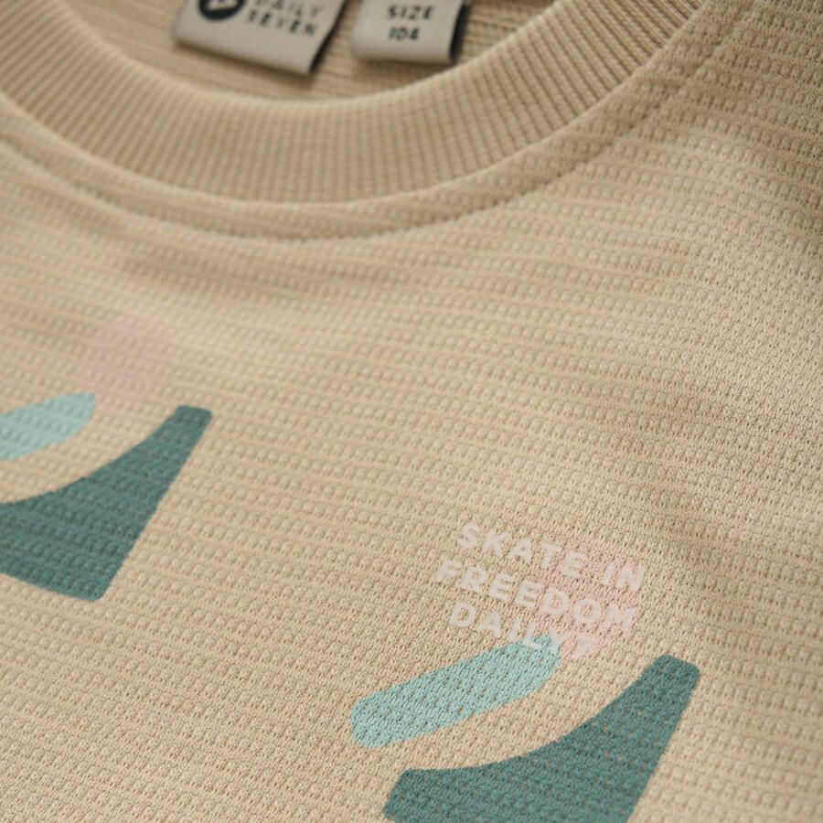 DAILY7 Jongens Polo's & T-shirts T-shirt Allover Print Beige - Foto 4