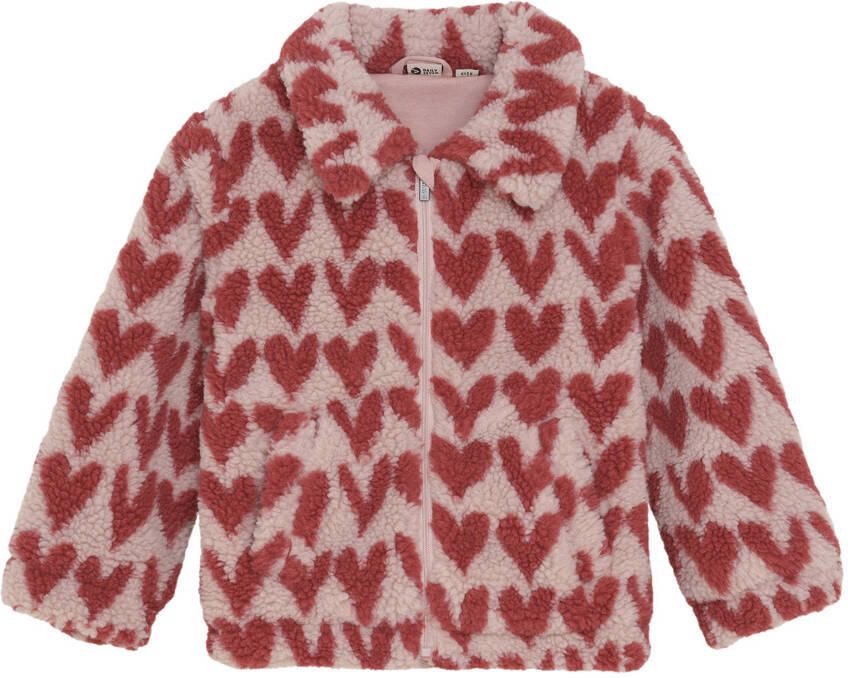 DAILY7 Meisjes Jassen Teddy Jacket Heart Multi - Foto 5